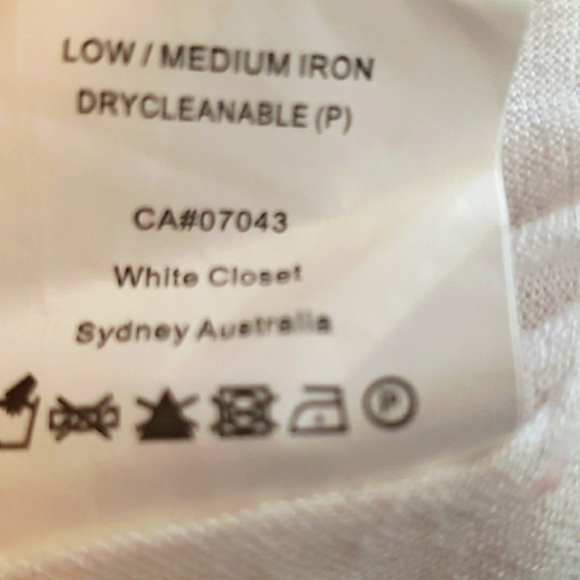 White House Red & White Striped Pin-up Peek-a-boo Style Open Front Sundress SZ S - Picture 11 of 11